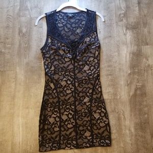 ♦️Bebe black/tan dress♦️